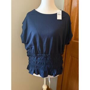 Loft Modern Smoked Wedge Tee Size Large NWT